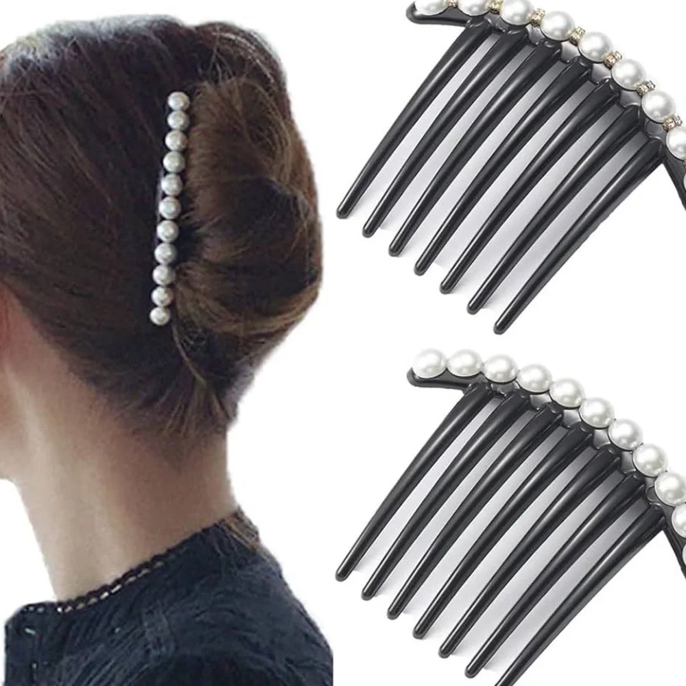 Hair French Side Comb Accessory Butterfly & Flowers